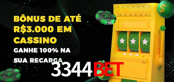 3344BET melhor bônus de depósito